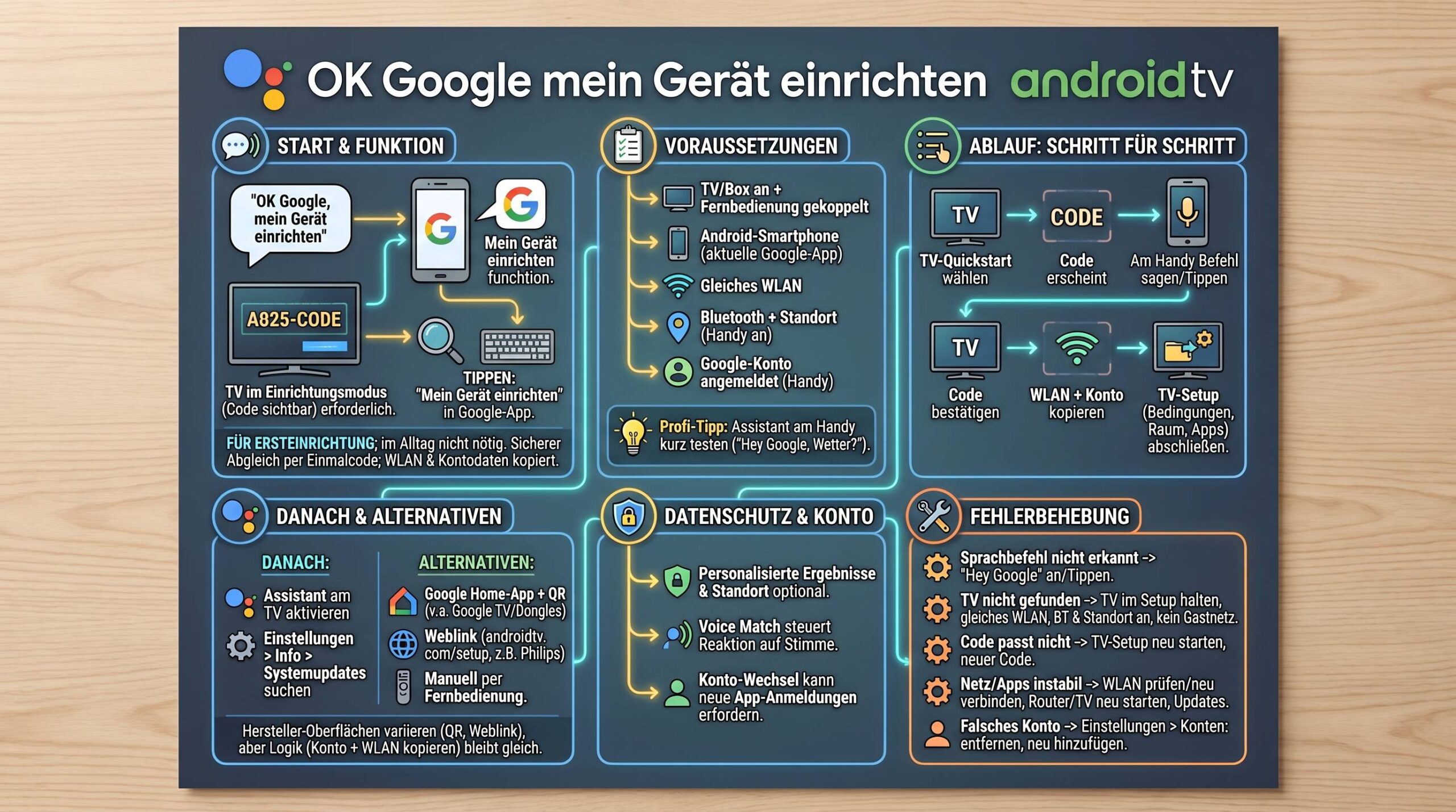 Ok google mein gerät einrichten android tv: Der komplette Leitfaden für die sprachgestützte Ersteinrichtung