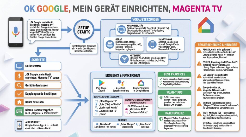 „Ok google mein gerät einrichten magenta tv“: So verbindest du MagentaTV nahtlos mit Google Assistant und Google Home