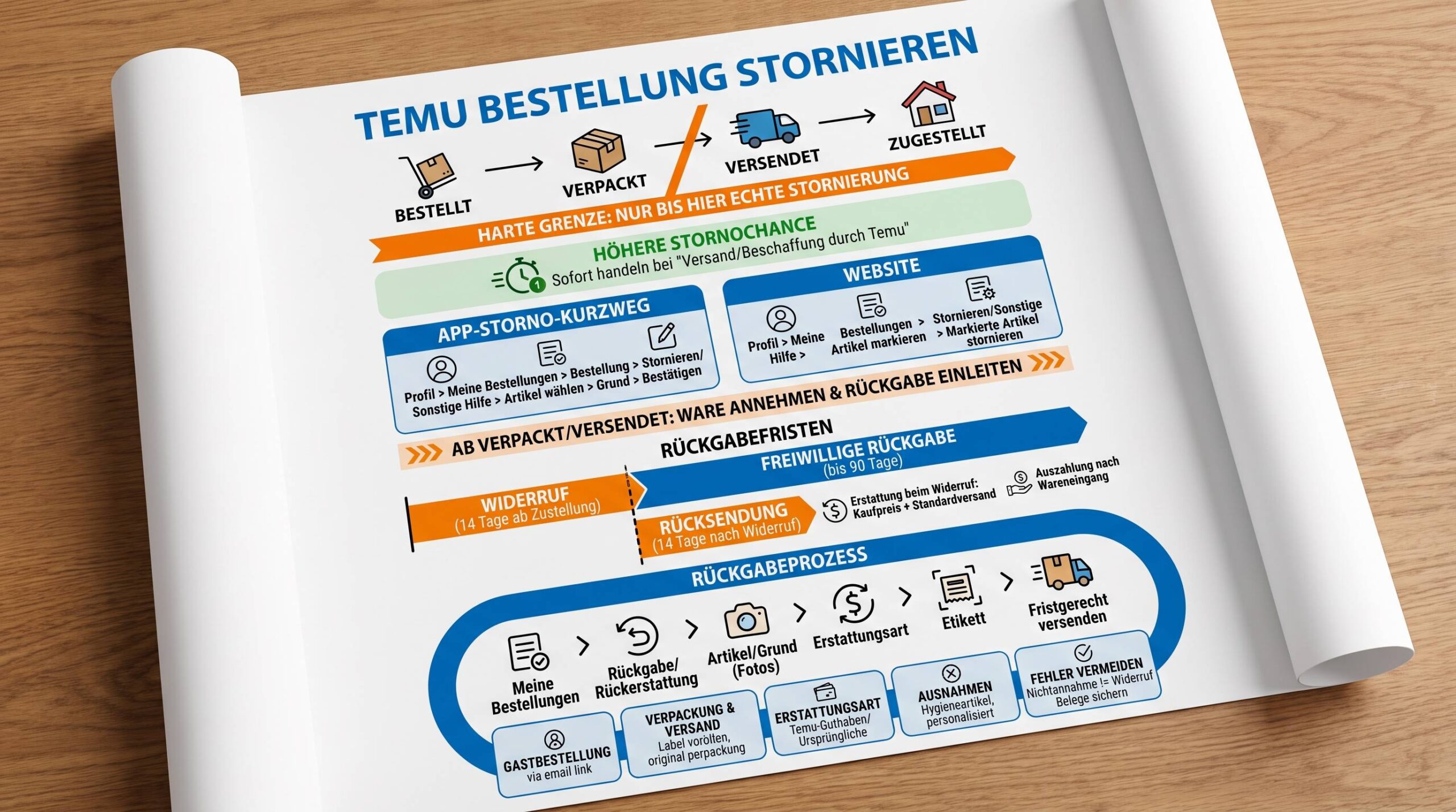 Temu bestellung stornieren: So gehst du rechtssicher und schnell vor